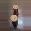 plant/Vtg Mexico Wooden Hand Carved And Painted Salt & Pepper Shakers 4"-2-thumbnail