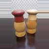 plant/Vintage Wooden 5" Man And Woman Chef Hand Painted Salt & Pepper Shakers Japan-1-thumbnail