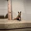 plant/Vienna Bronze SITTING FOX 2”  Cold Painted Brass Wiener miniature-4-thumbnail