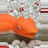 plant/Squishy, jiggly - gecko - white/orange stress relieve toy-0-thumbnail