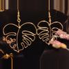 plant/Large Gold Monstera earrings-1-thumbnail