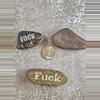 plant/One River Rock Engraved with the word Fuck-0-thumbnail