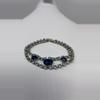 heat_pack/Shades of Blue Rhinestone Bracelet 6 1/2”-0-thumbnail