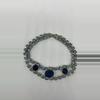 heat_pack/Shades of Blue Rhinestone Bracelet 6 1/2”-1-thumbnail