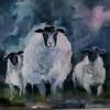 plant/Art Original Painting Sheep 8 x 6" on Archival Paper Irish Sheep OOAK-8-thumbnail