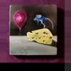plant/Art Original Acrylic Painting on 6 x 6" Wood Panel Frame Surrealism Pop Art Wall-8-thumbnail