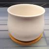 free_shipping/White 2.6" Ceramic Pot with Bamboo Tray-ADD On-6-thumbnail