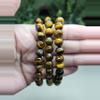 plant/Tiger's Eye 7in bracelet 8mm beads-0-thumbnail