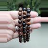 plant/Red Tiger's Eye 7in bracelet 8mm beads-0-thumbnail