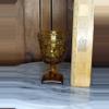 plant/Indiana amber glass Goblet Small-5-thumbnail