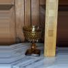 plant/Indiana amber glass goblet Large-1-thumbnail