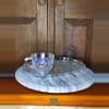 plant/Carnival glass snack plate set-2-thumbnail