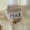 plant/Handmade Chocolate Milk Carton Crochet Plushie with Shaker Charm-2-thumbnail