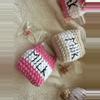 plant/Handmade Chocolate Milk Carton Crochet Plushie with Shaker Charm-4-thumbnail
