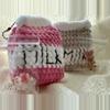 plant/Handmade Strawberry Milk Carton Crochet Plushie with Shaker Charm-4-thumbnail