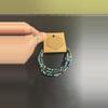 plant/Metalic mix beaded bracelet-0-thumbnail