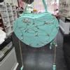plant/Teal Floral Heart Handbag-0-thumbnail