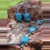 plant/King Mine Turtle Turquoise Earrings & Bracelet Set-0-thumbnail