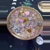 plant/Pink faceted beads and charms lot-0-thumbnail
