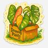 plant/Dropping Plants Co. - Boxed Plants Sticker - 3inch-0-thumbnail