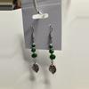 plant/Green Beaded Dangly Earrings-1-thumbnail