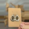 plant/stainless moon phase earrings (handmade)-0-thumbnail