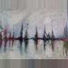 plant/6 X 8" Abstract Watercolour & Ink on Mineral Stone Paper Landscape Trees Water-0-thumbnail