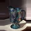 plant/Harvest Grape Indiana Glass Carnival Glass Pitcher-1-thumbnail