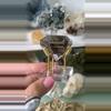 plant/Smoky Quartz Diamond w Golden Rutile on stand-0-thumbnail