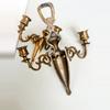 plant/Vintage 3 arm brass candelabra wall sconce-1-thumbnail