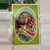 plant/Vtg Christmas Card Cheery Wishes Puppy-0-thumbnail