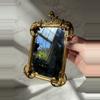 plant/ornate gold metal mirror-0-thumbnail