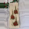 plant/Vtg Christmas Card 3 Candles SOME WEAR-0-thumbnail