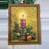 plant/Vtg Christmas Card Pink Candle-0-thumbnail