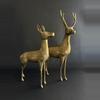 plant/Pair XL Brass Deer Buck Doe-1-thumbnail