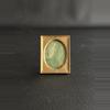 plant/Antique Miniature Brass Frame w/ Glass-0-thumbnail