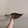 plant/Long Brass Leaf Dish (B)-1-thumbnail