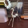 plant/Large Brass Unique Leaning Stag-1-thumbnail