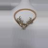 plant/Gold tone deer omega necklace-0-thumbnail