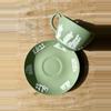 plant/Sage Green Teacup and Saucer - glazed-2-thumbnail