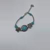 plant/Butterfly silver tone turquoise bracelet-0-thumbnail