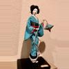 plant/Striking Blue Vintage Japanese Kimono Geisha Doll 14" Nishi-0-thumbnail