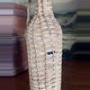 plant/Vintage Wicker Wrapped Green Bottle With Li-2-thumbnail