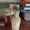 plant/Vintage Wicker Wrapped Green Bottle With Li-4-thumbnail