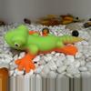 plant/Squishy, jiggly - gecko - green/orange stress relieve toy-2-thumbnail
