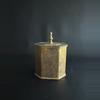 plant/Vintage Embossed Brass Tea Caddy Box with a Lid-0-thumbnail