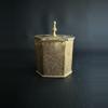 plant/Vintage Embossed Brass Tea Caddy Box with a Lid-4-thumbnail
