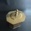 plant/Vintage Embossed Brass Tea Caddy Box with a Lid-1-thumbnail