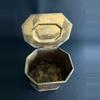 plant/Vintage Embossed Brass Tea Caddy Box with a Lid-2-thumbnail