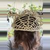 plant/Crochet Spiderweb Bandana (MADE TO ORDER)-4-thumbnail